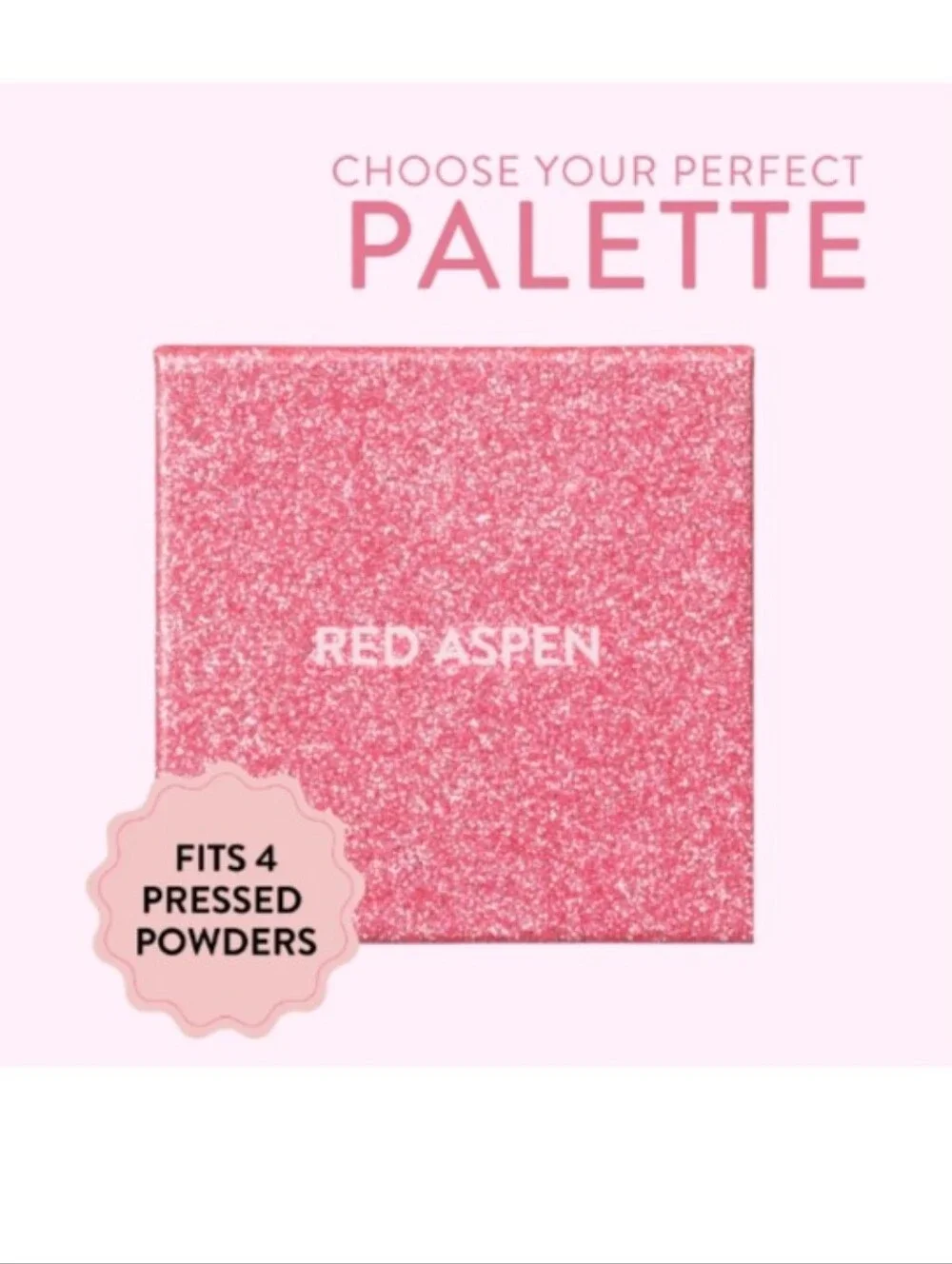 Pink Glitter Magnetic Palette Case